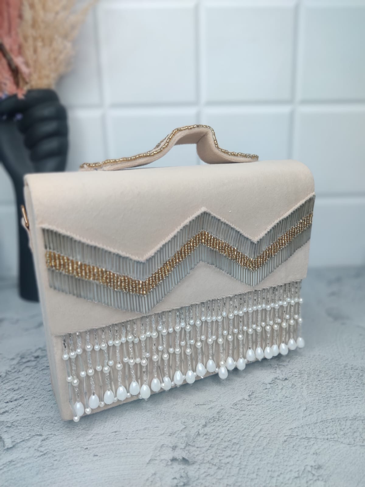 VRPS Flap Bag | Handcrafted Ethnic Bag | SWIS-2468 | Additional Angle