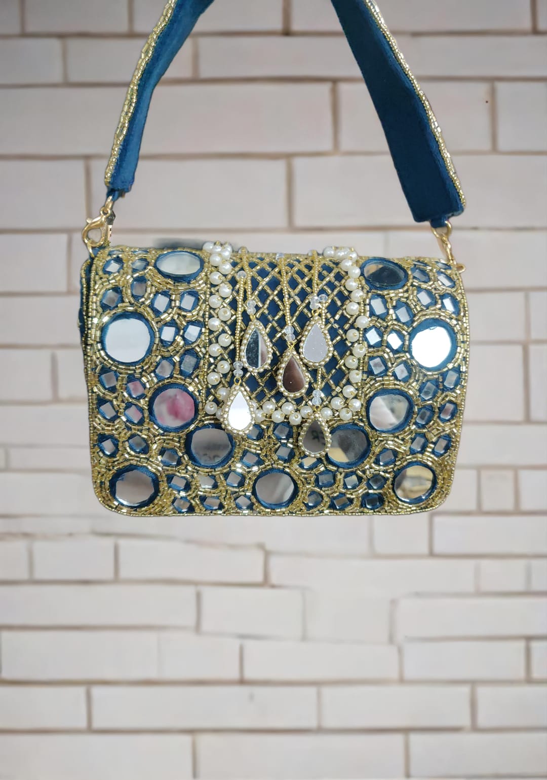 VRPS Flap Bag | Handcrafted Ethnic Bag | SWIS-2498 | Additional Angle