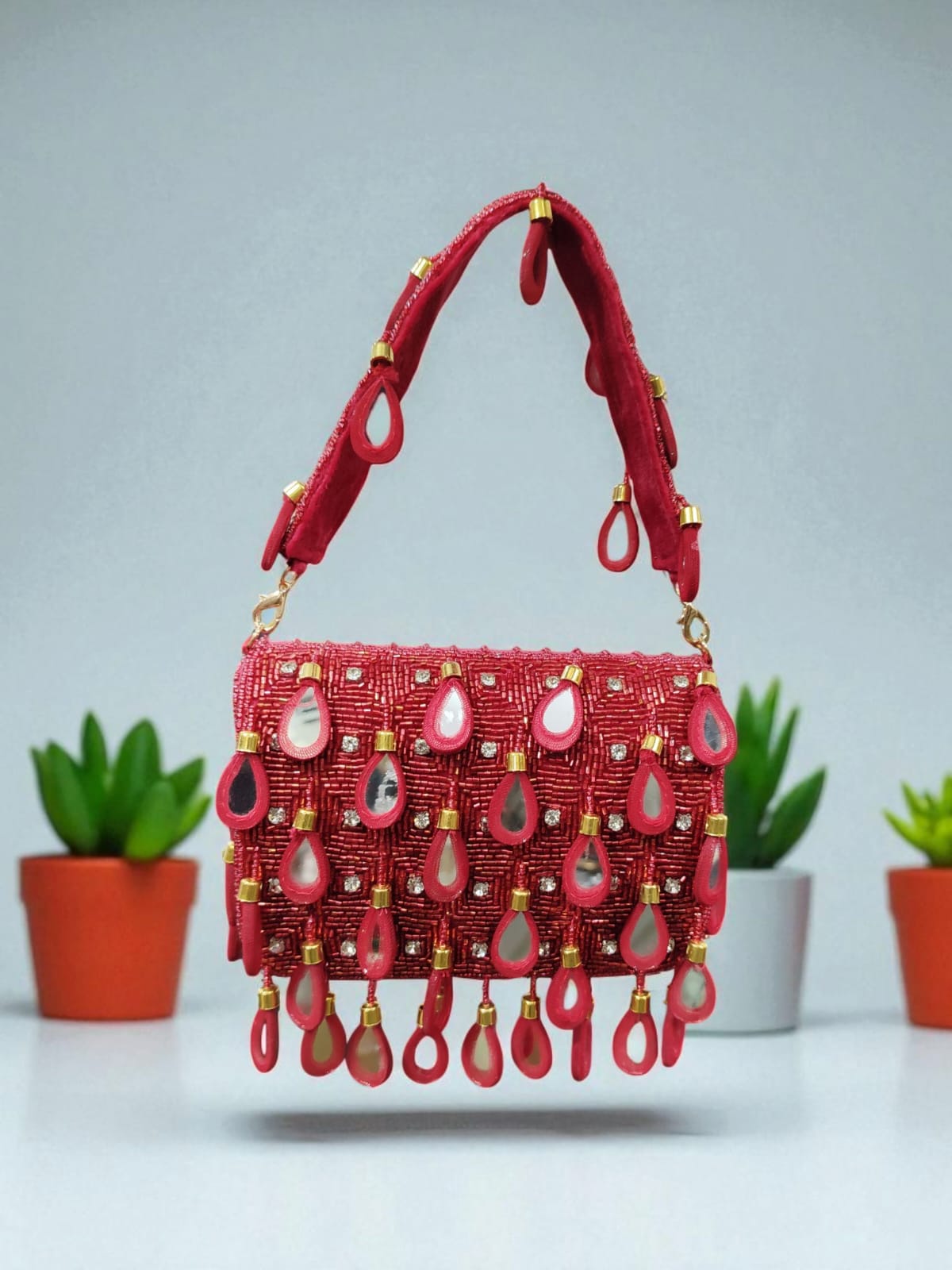 VRPS Flap Bag | Handcrafted Ethnic Bag | SWIS-2637 | Additional Angle