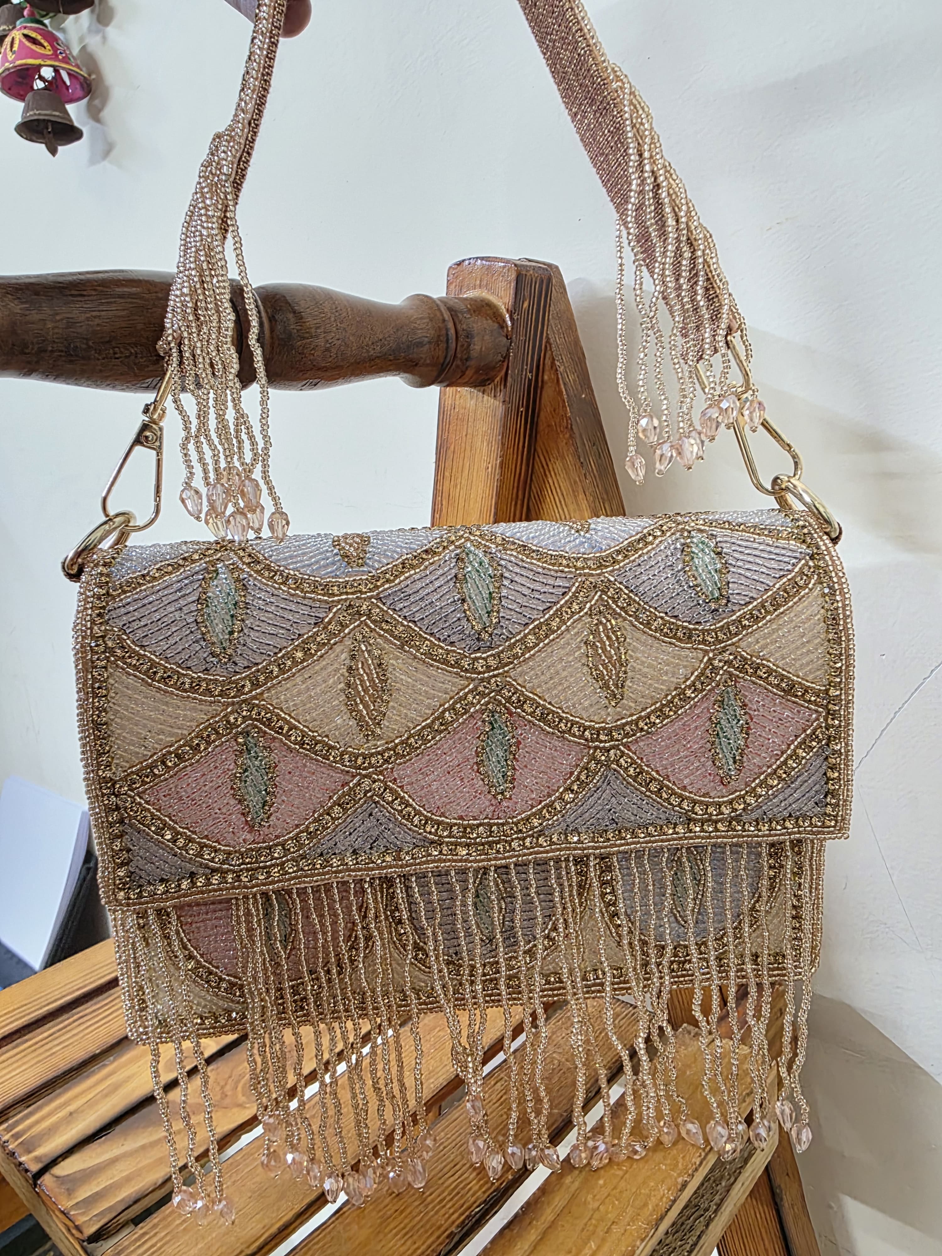 VRPS Flap Bag | Handcrafted Ethnic Bag | SWIS-2674 | Additional Angle