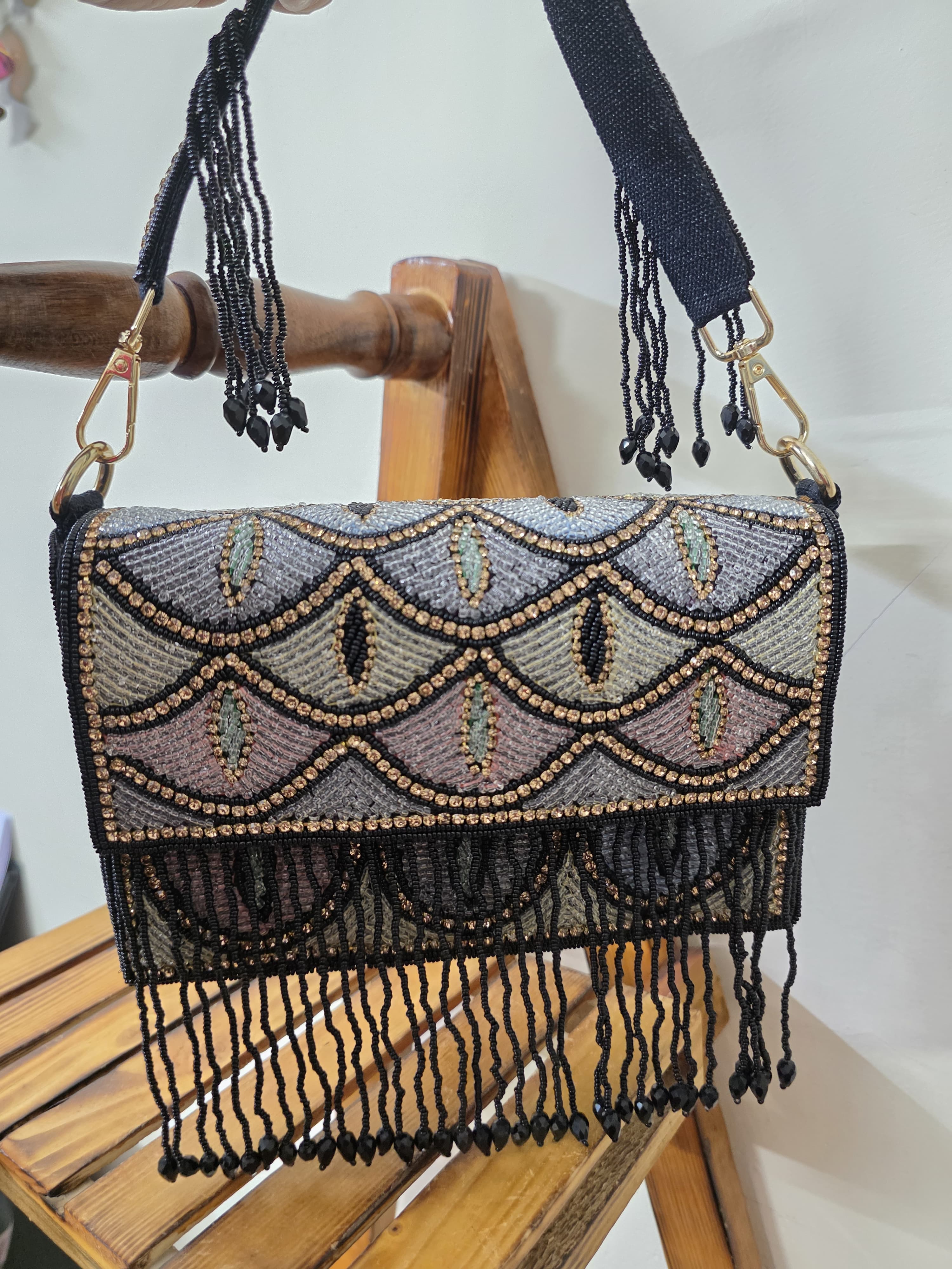 VRPS Flap Bag | Handcrafted Ethnic Bag | SWIS-2676 | Additional Angle
