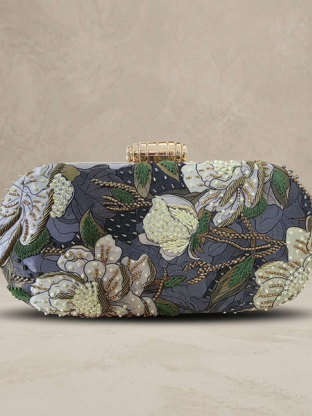 VRPS Printed Embroidered Clutche | Handcrafted Ethnic Bag | SWIS-2684