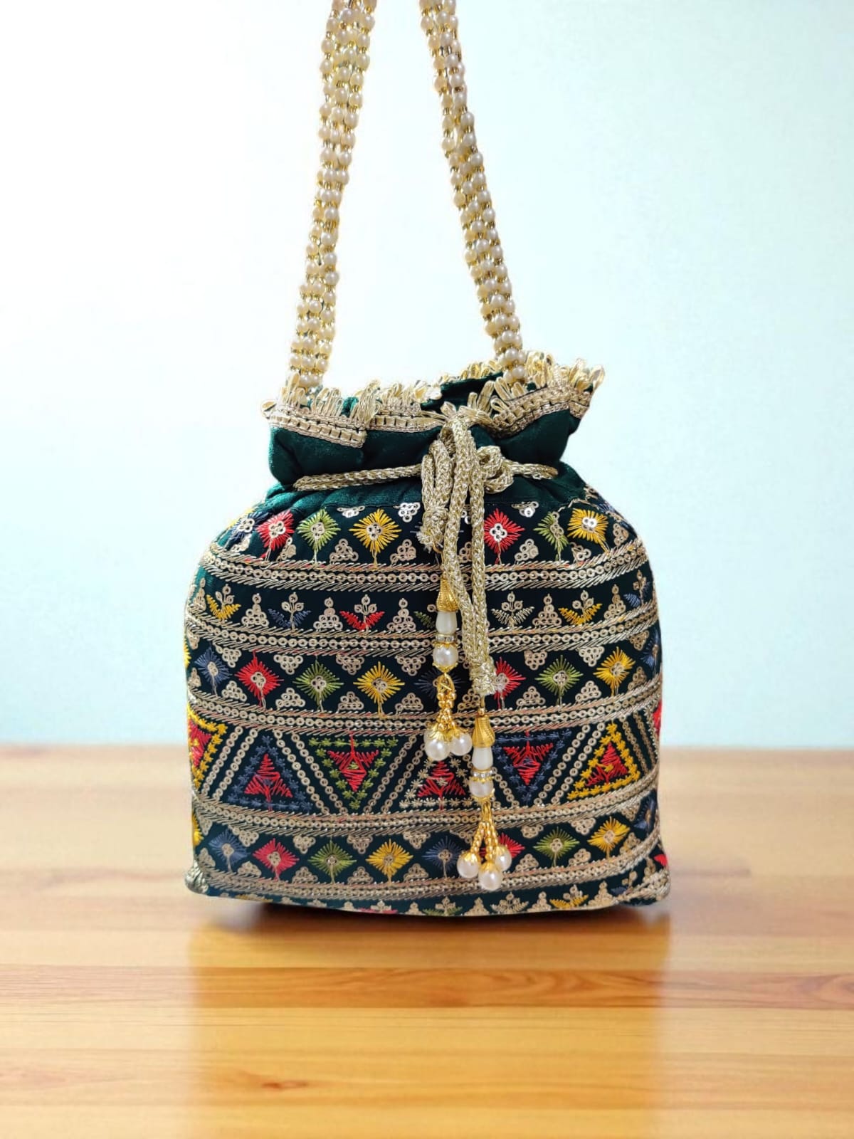 VRPS Potli Bag | Handcrafted Ethnic Bag | SWIS-2794 | Additional Angle