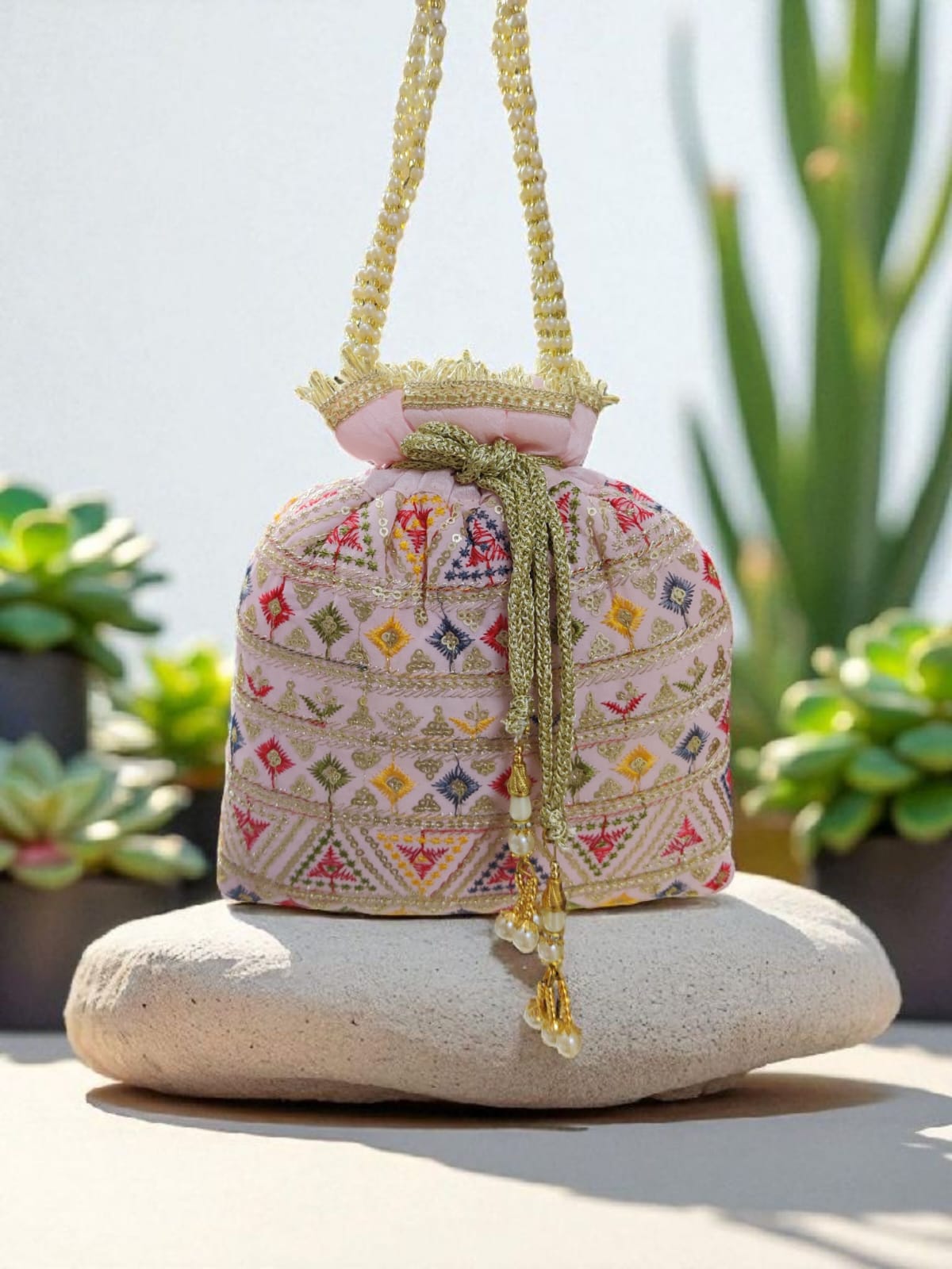 VRPS Potli Bag | Handcrafted Ethnic Bag | SWIS-2795 | Additional Angle