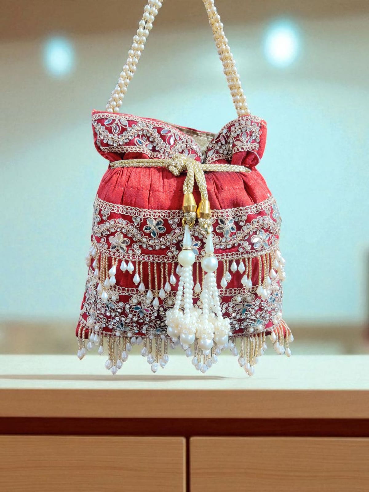VRPS Potli Bag | Handcrafted Ethnic Bag | SWIS-2826 | Additional Angle
