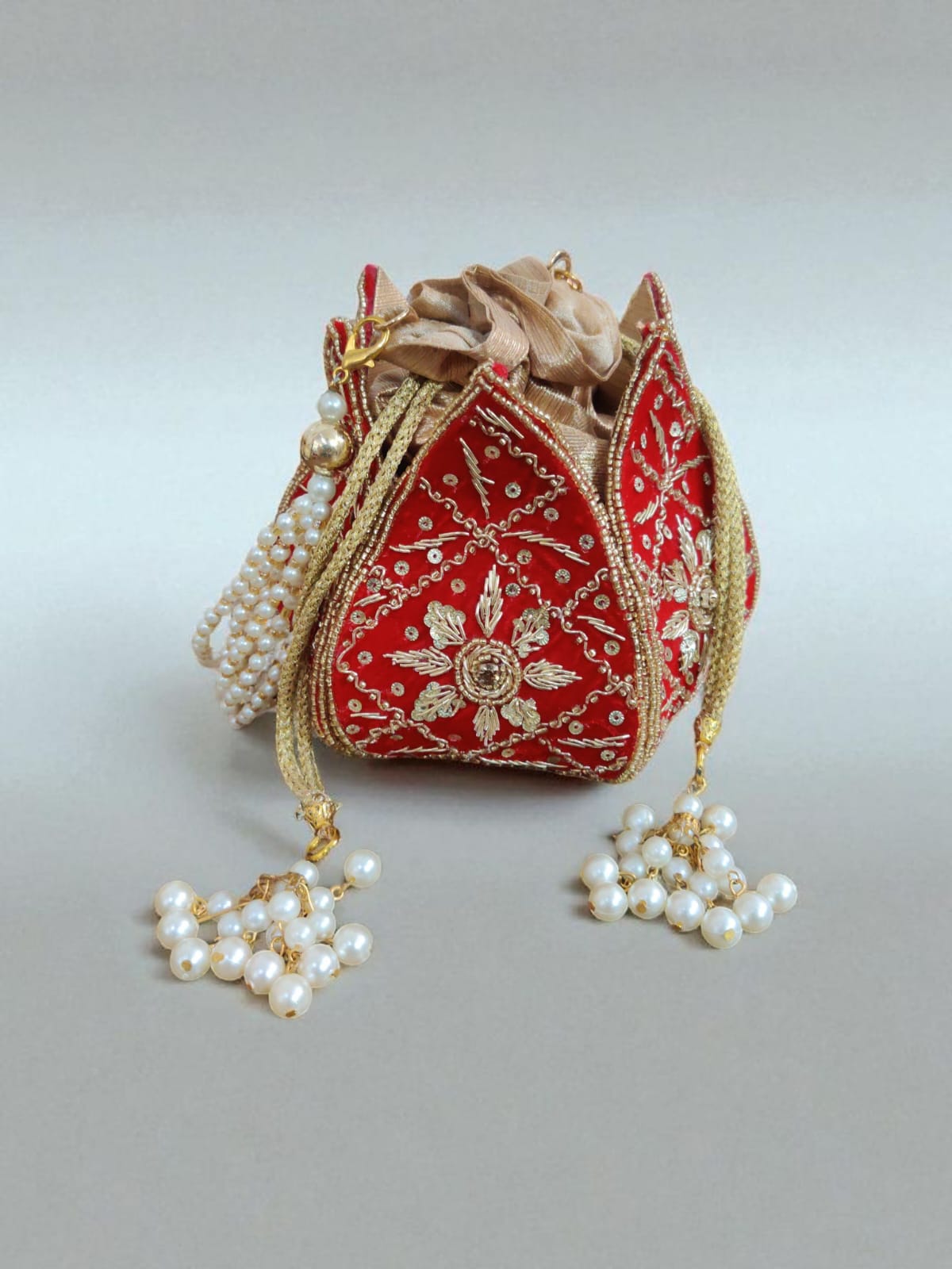 VRPS Lotus Potli | Handcrafted Ethnic Bag | SWIS-2831