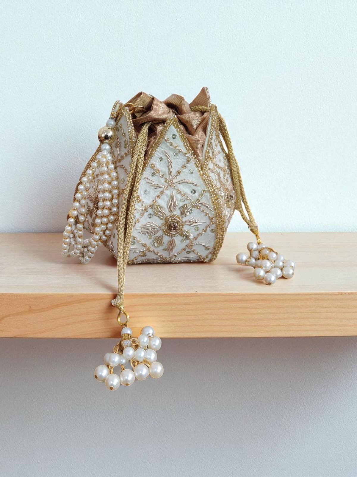 VRPS Lotus Potli | Handcrafted Ethnic Bag | SWIS-2832