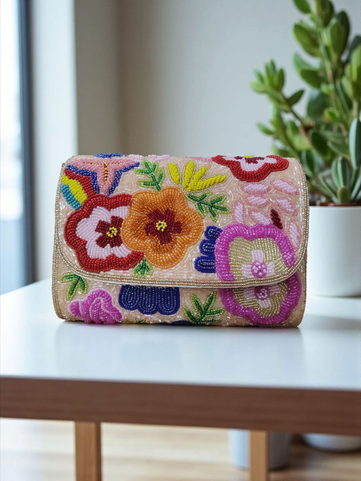 VRPS Flap Bag | Handcrafted Ethnic Bag | SWIS-2858 | Additional Angle