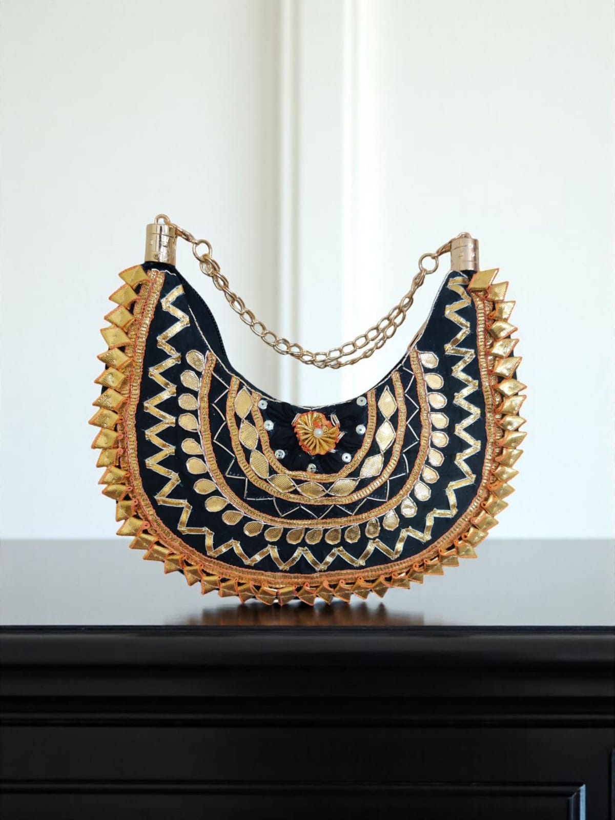 VRPS Moon Clutch | Handcrafted Ethnic Bag | SWIS-2877