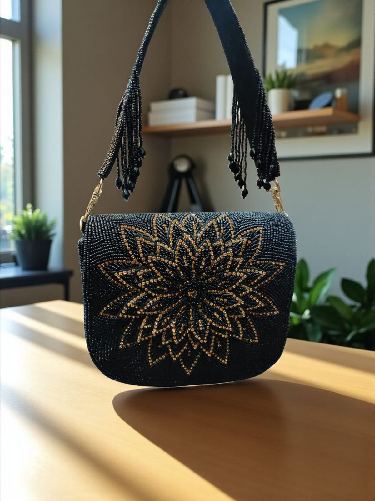 VRPS Flap Bag | Handcrafted Ethnic Bag | SWIS-2891 | Additional Angle