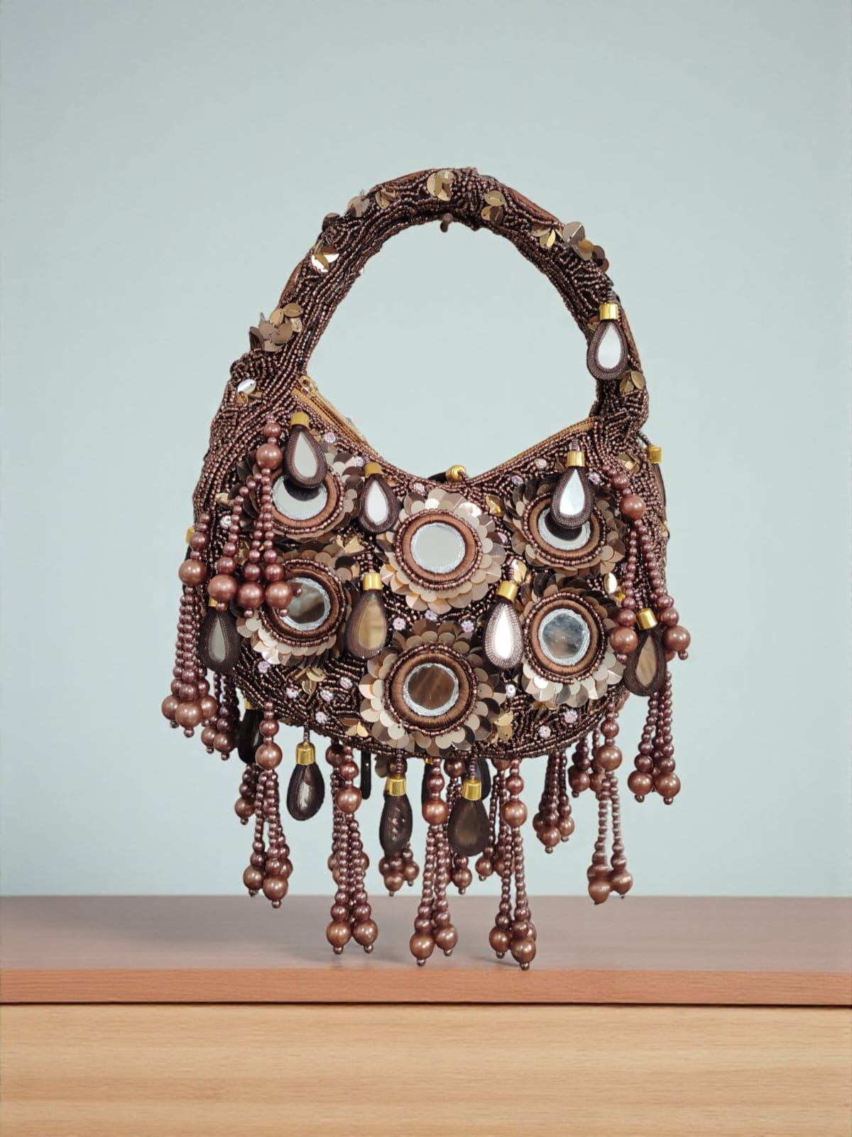VRPS Moon Clutch | Handcrafted Ethnic Bag | SWIS-3014
