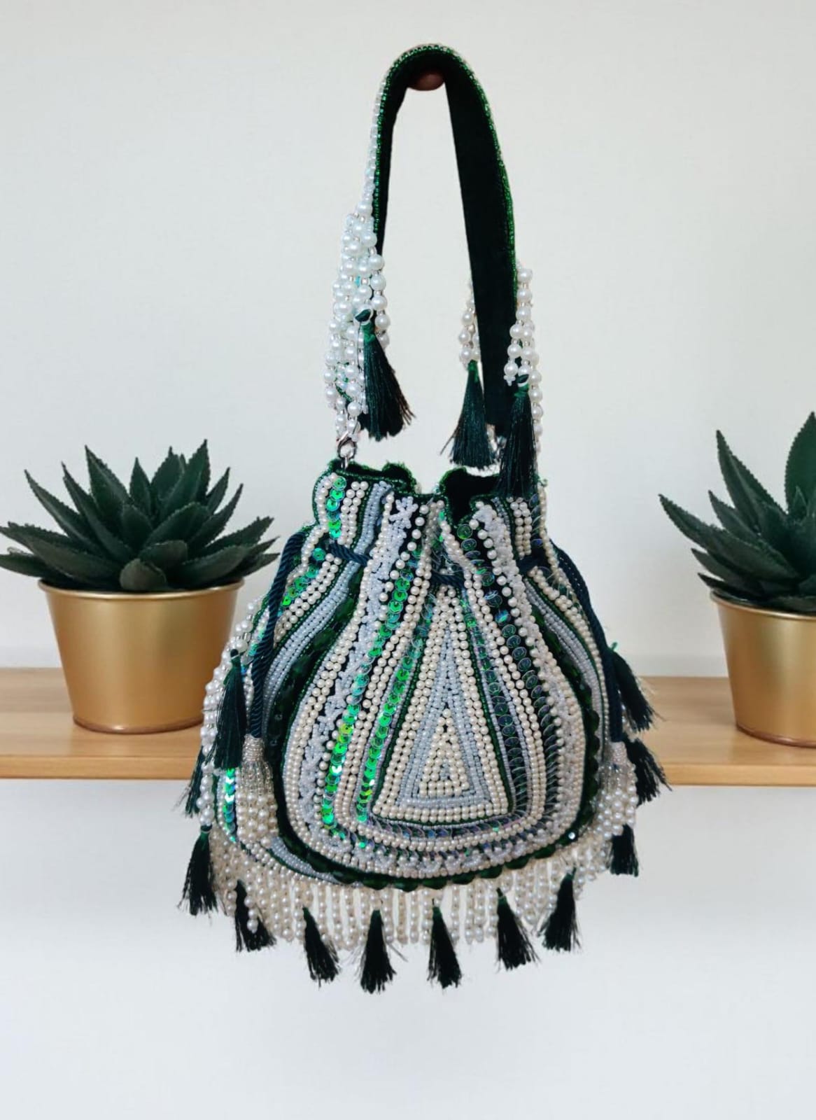 VRPS Potli Bag | Handcrafted Ethnic Bag | SWIS-3044 | Additional Angle