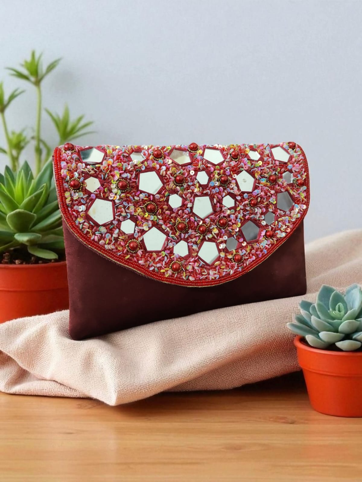 VRPS Flap Bag | Handcrafted Ethnic Bag | SWIS-3060