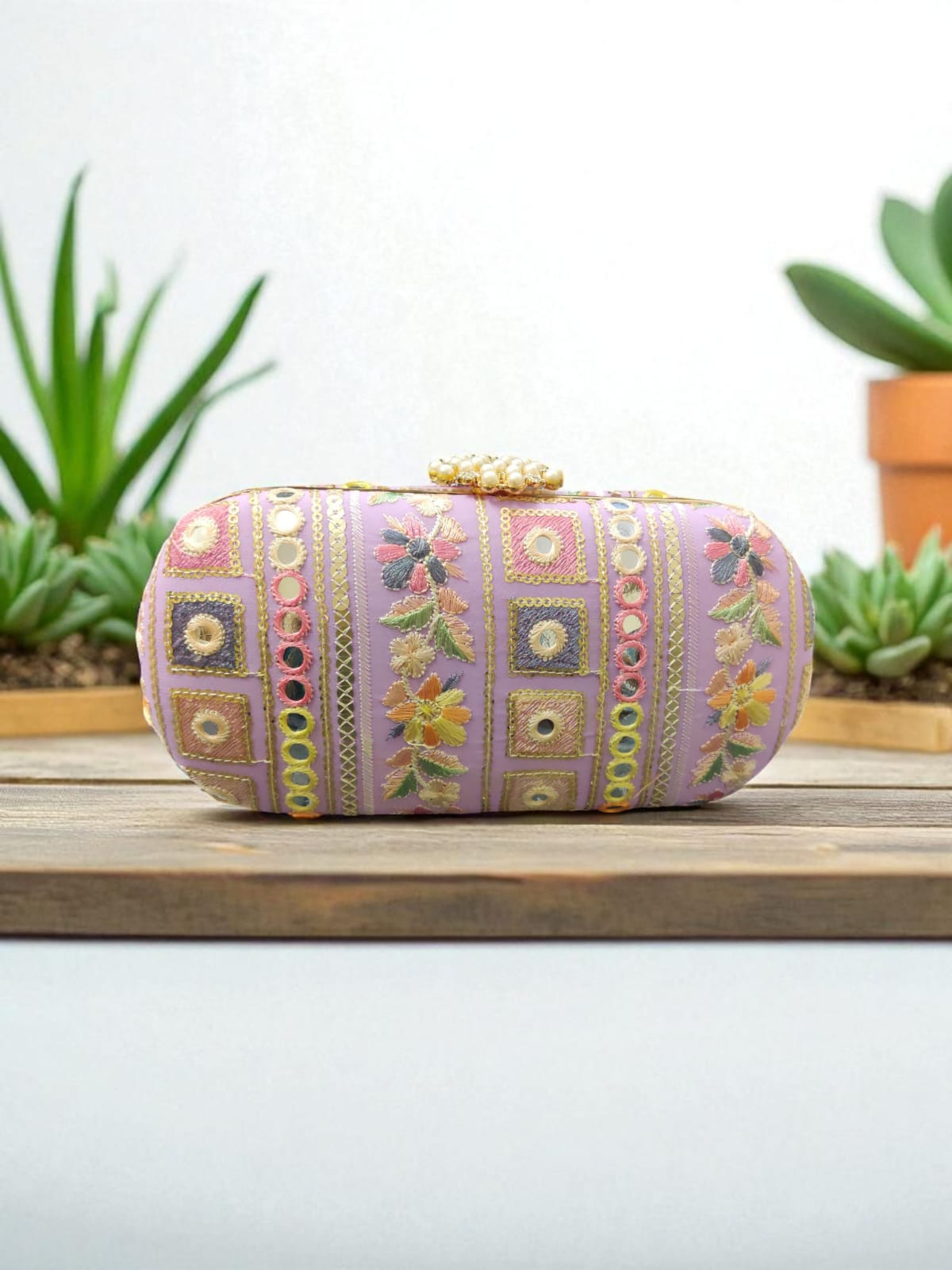 VRPS Classic Clutch | Handcrafted Ethnic Bag | SWIS-3069 | Additional Angle