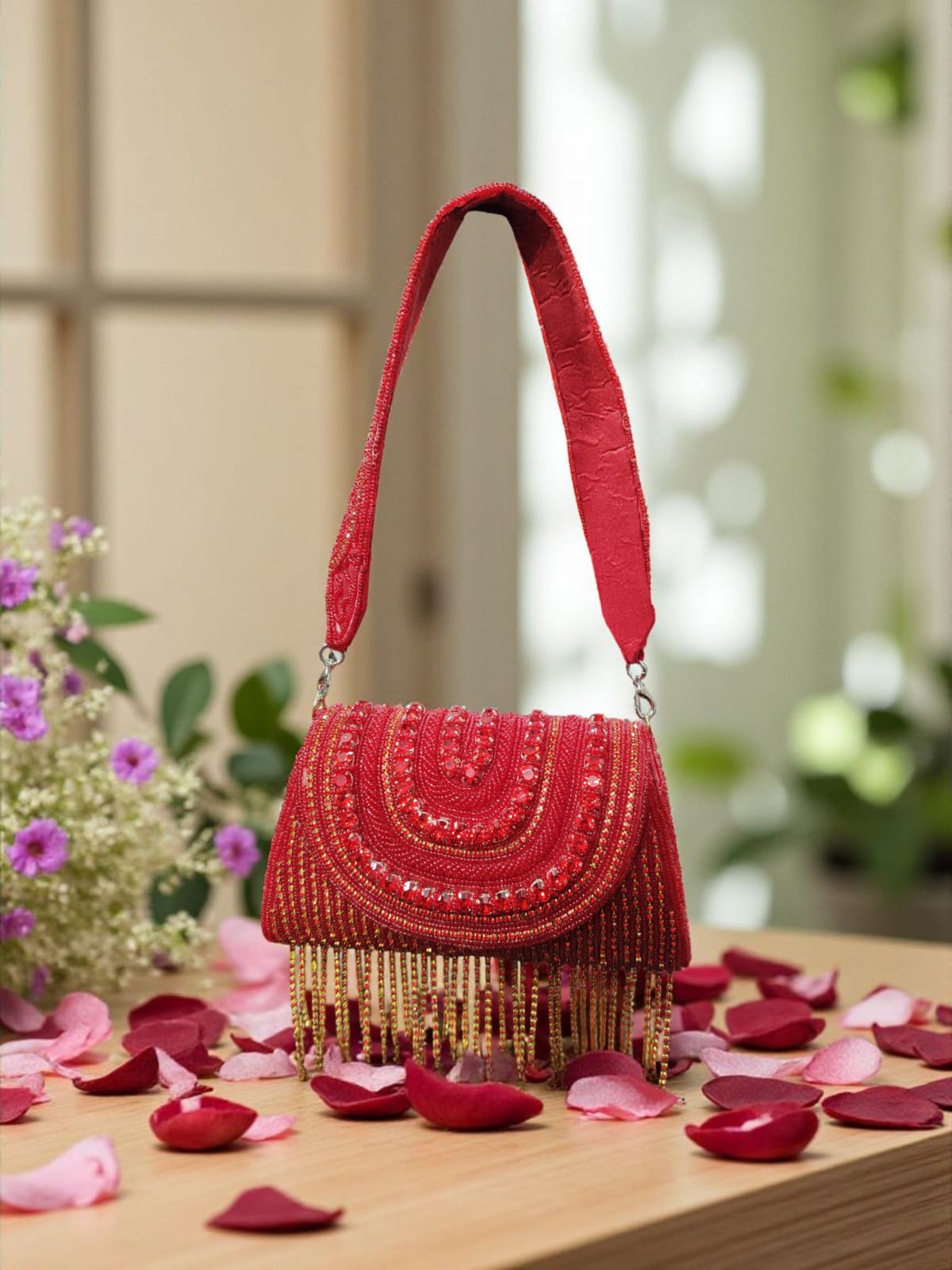 VRPS Flap Bag | Handcrafted Ethnic Bag | SWIS-3073 | Additional Angle
