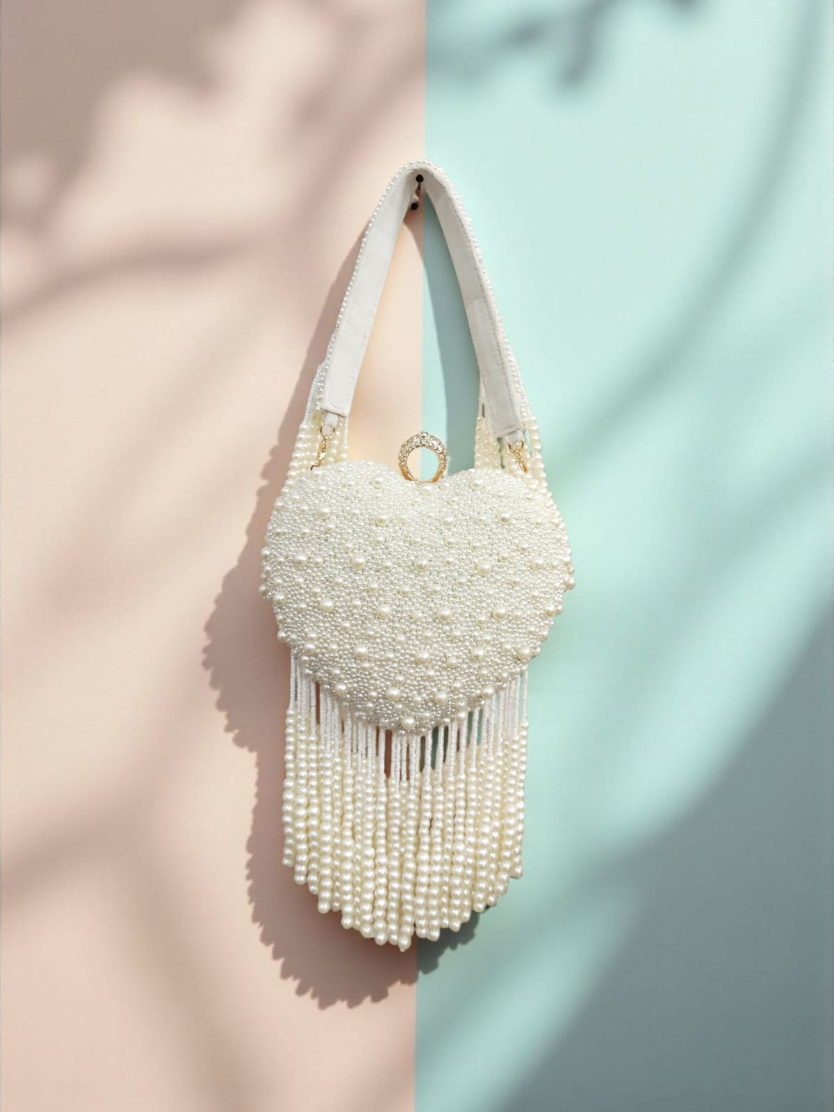 VRPS Heart Shape Clutch | Handcrafted Ethnic Bag | SWIS-3083 | Additional Angle