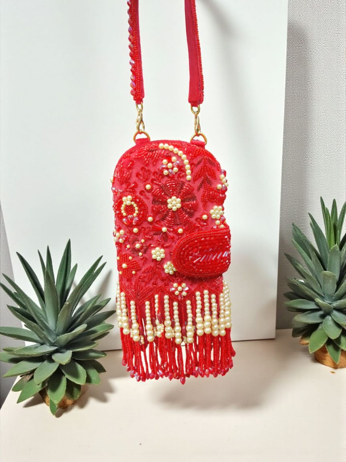 VRPS Embroidered Clutch | Handcrafted Ethnic Bag | SWIS-3095 | Additional Angle