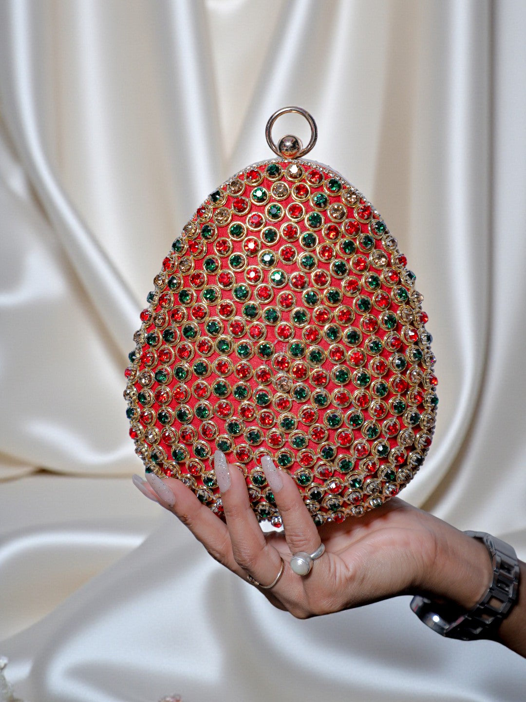 VRPS Embroidered Clutch | Handcrafted Ethnic Bag | SWIS-311 | Additional Angle