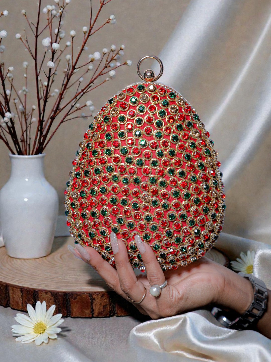 VRPS Embroidered Clutch | Handcrafted Ethnic Bag | SWIS-311