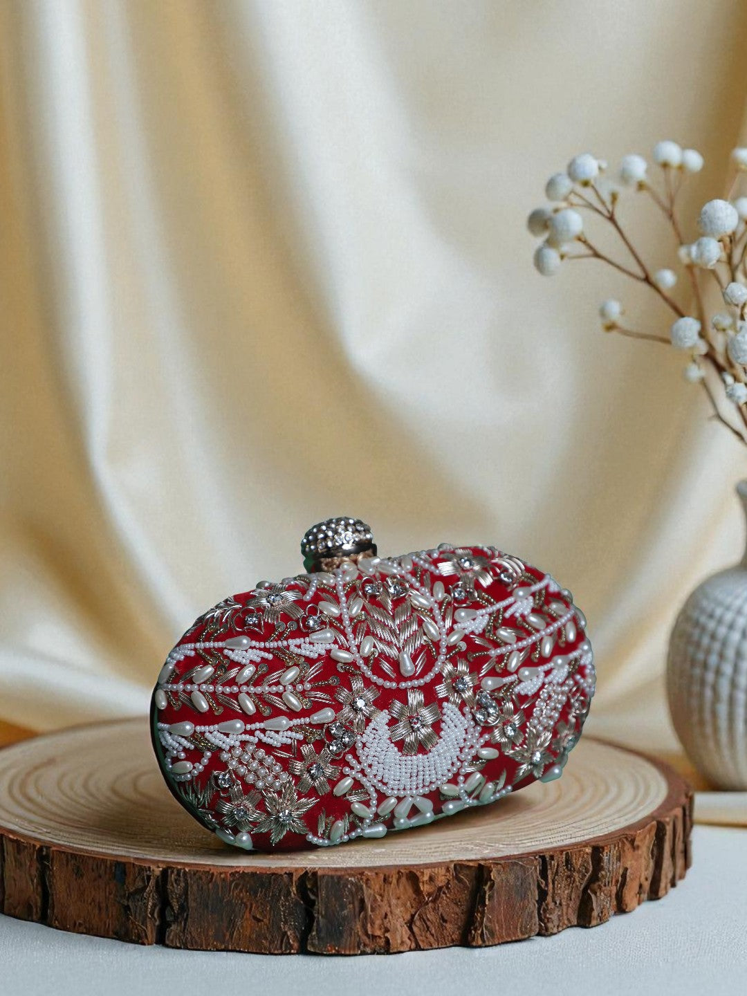 VRPS Embroidered Clutch | Handcrafted Ethnic Bag | SWIS-316