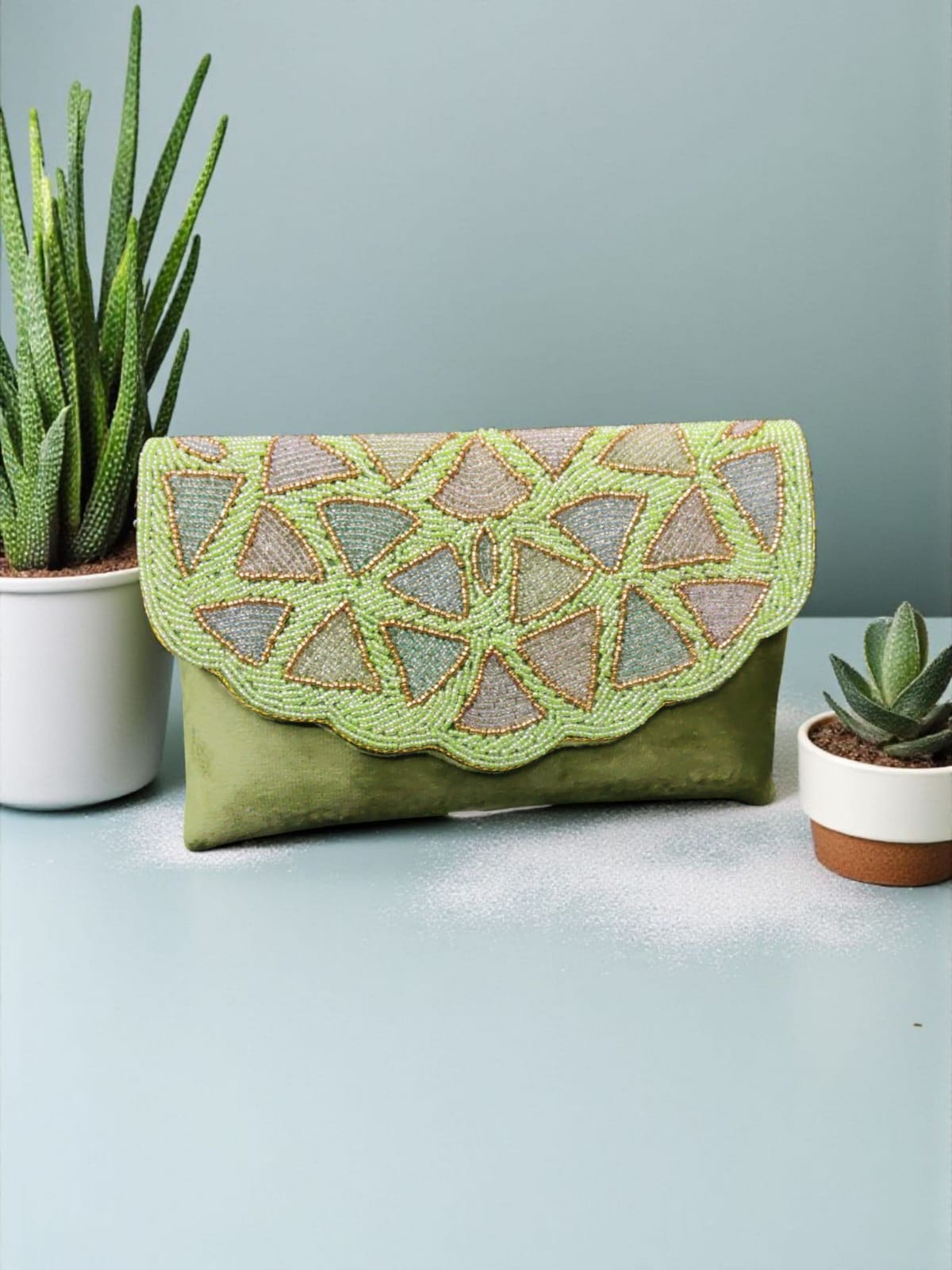VRPS Flap Bag | Handcrafted Ethnic Bag | SWIS-3243 | Additional Angle