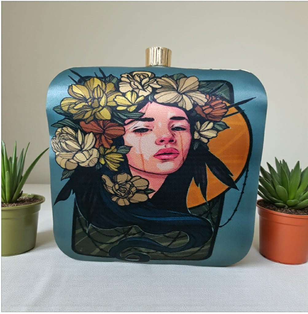 VRPS Printed Clutch | Handcrafted Ethnic Bag | SWIS-3251