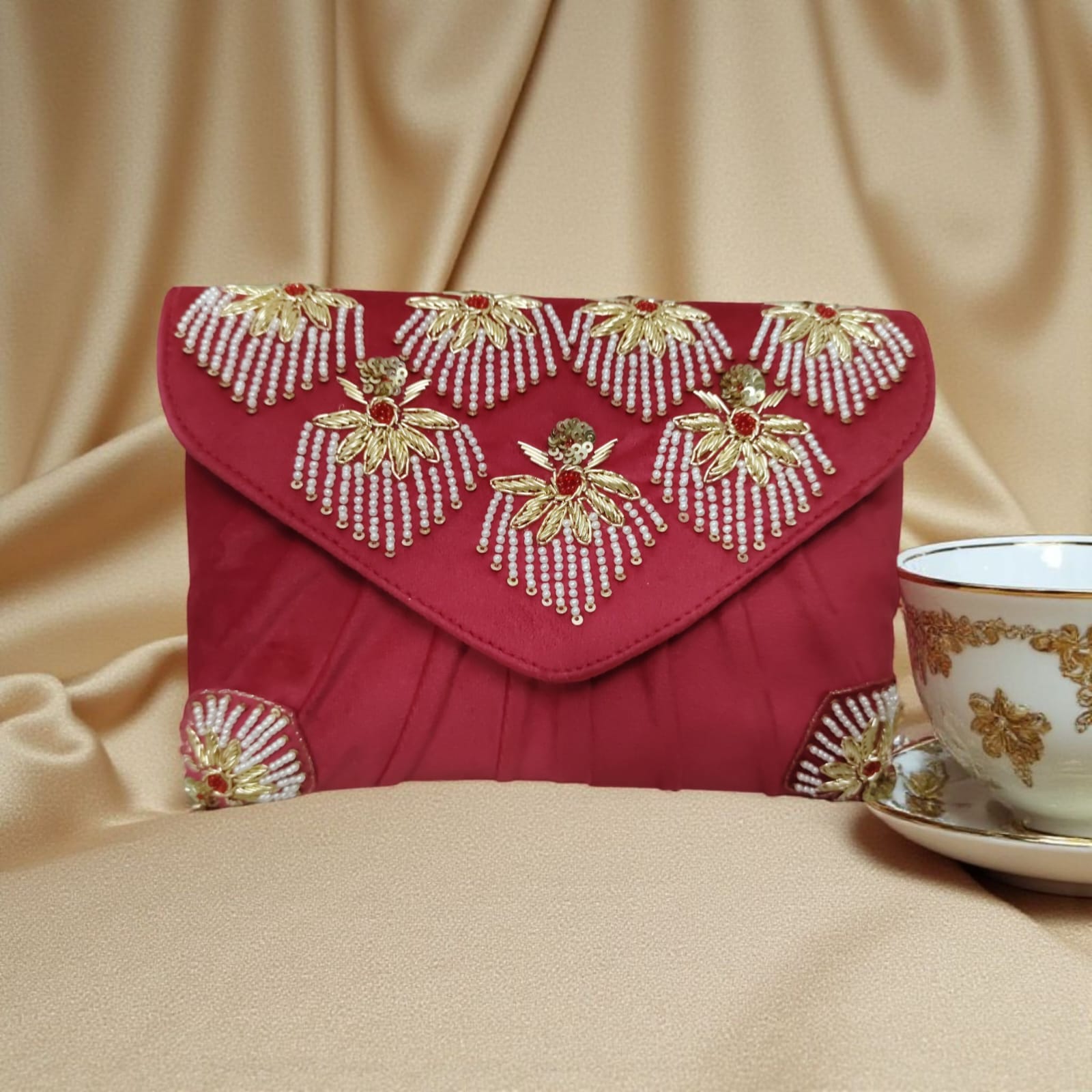VRPS Flap Bag | Handcrafted Ethnic Bag | SWIS-3342 | Additional Angle