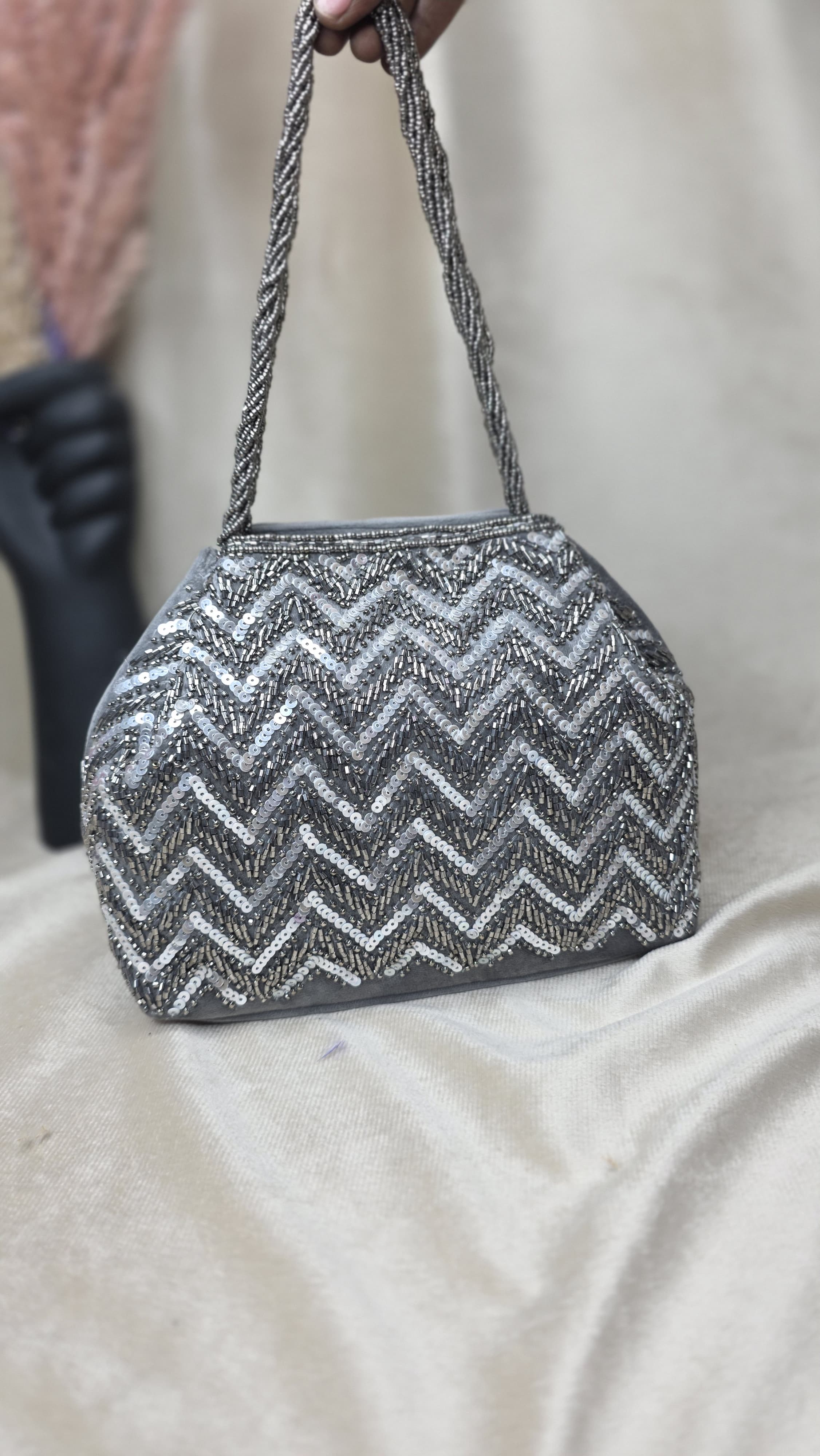VRPS Bucket Bag | Handcrafted Ethnic Bag | SWIS-3394 | Additional Angle