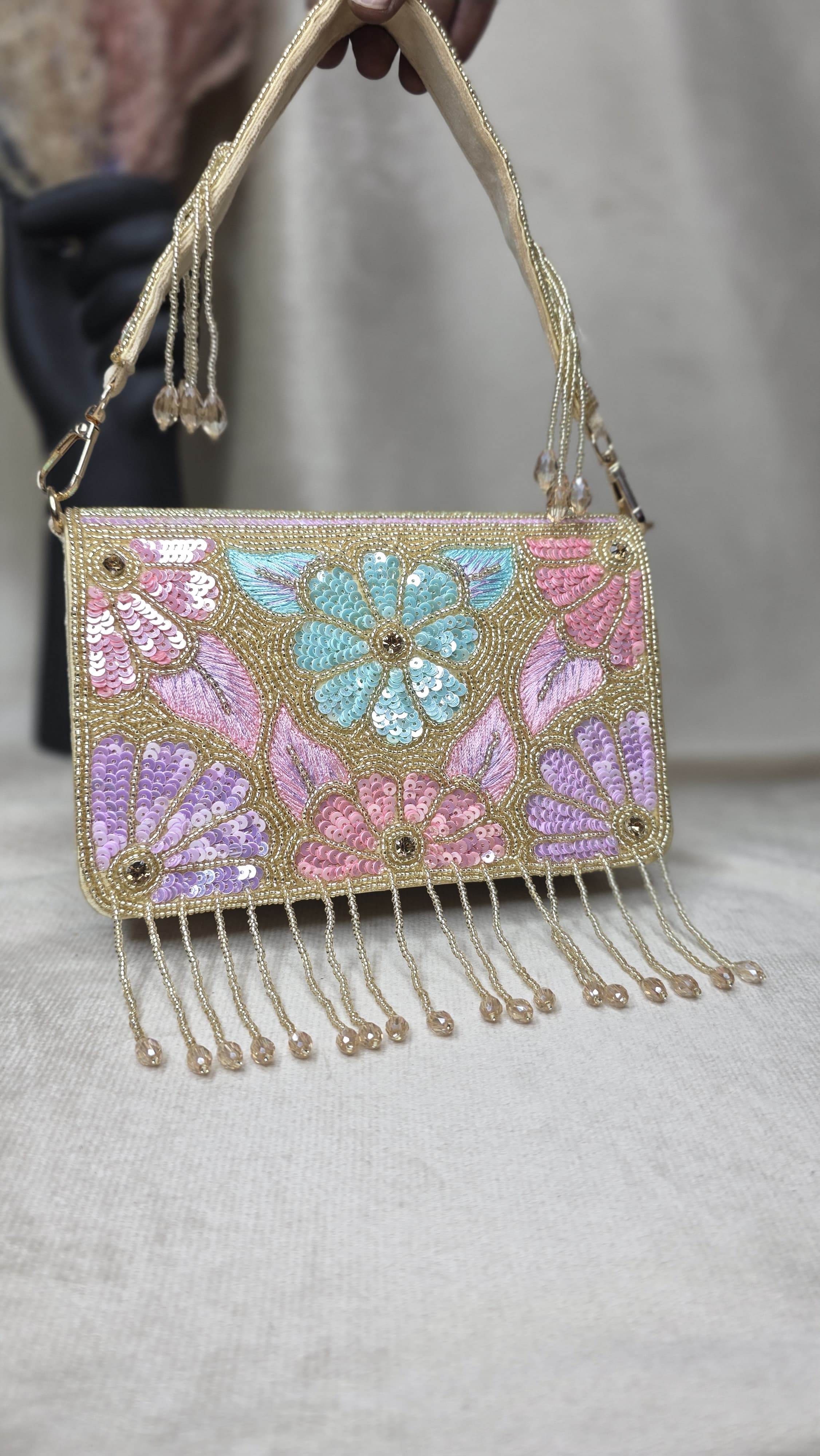 VRPS Flap Bag | Handcrafted Ethnic Bag | SWIS-3410 | Additional Angle