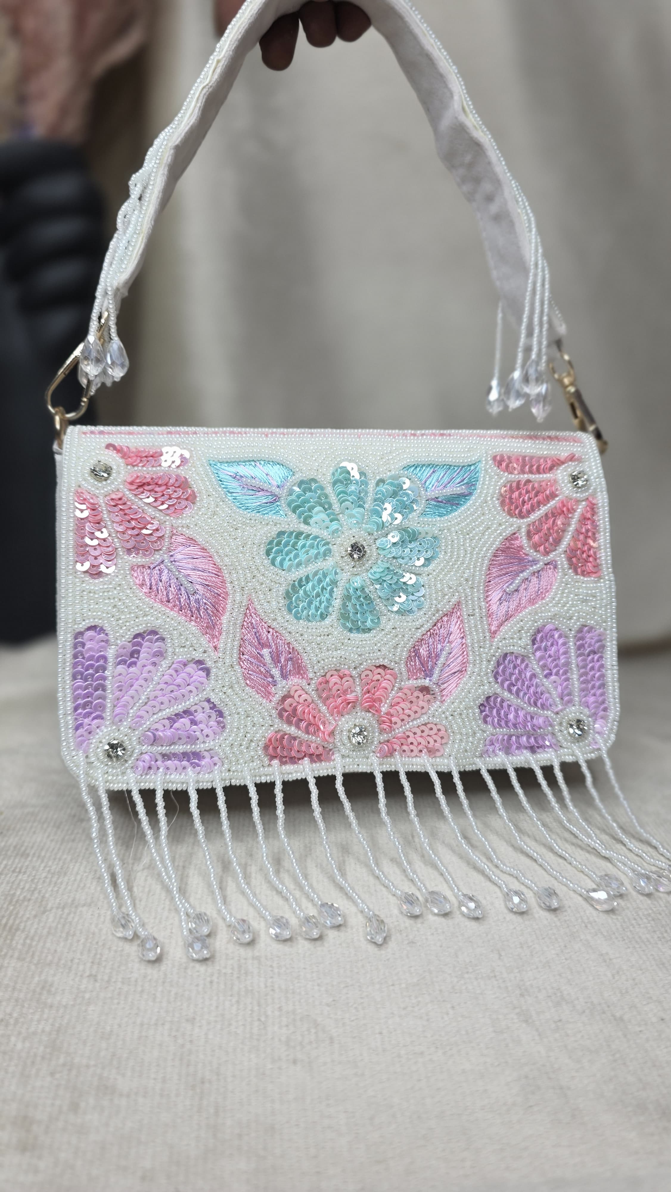VRPS Flap Bag | Handcrafted Ethnic Bag | SWIS-3411 | Additional Angle