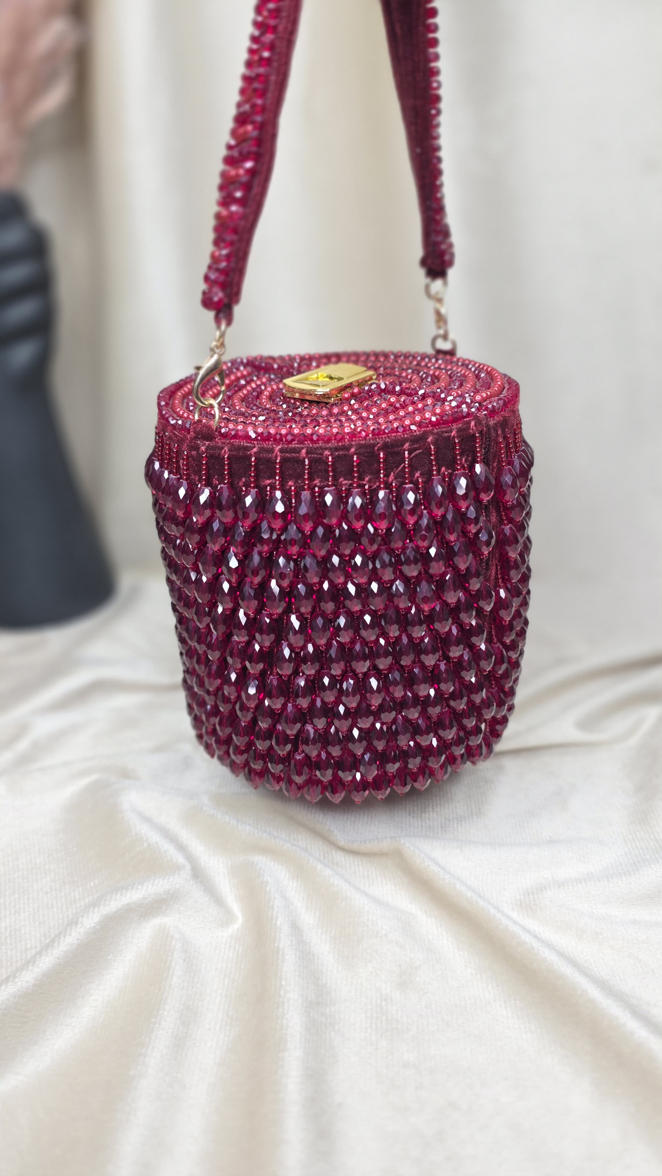 VRPS Bucket Bag | Handcrafted Ethnic Bag | SWIS-3415 | Additional Angle