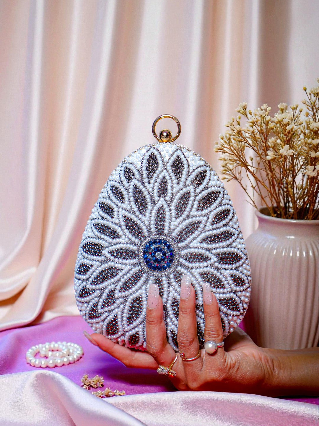 VRPS Embroidered Clutch | Handcrafted Ethnic Bag | SWIS-343