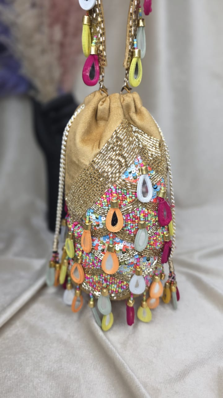 VRPS Potli Bag | Handcrafted Ethnic Bag | SWIS-3486 | Additional Angle