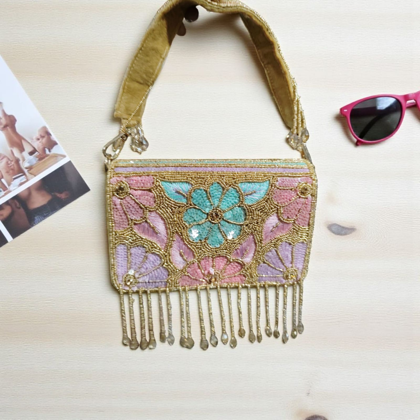 VRPS Flap Bag | Handcrafted Ethnic Bag | SWIS-3497 | Additional Angle