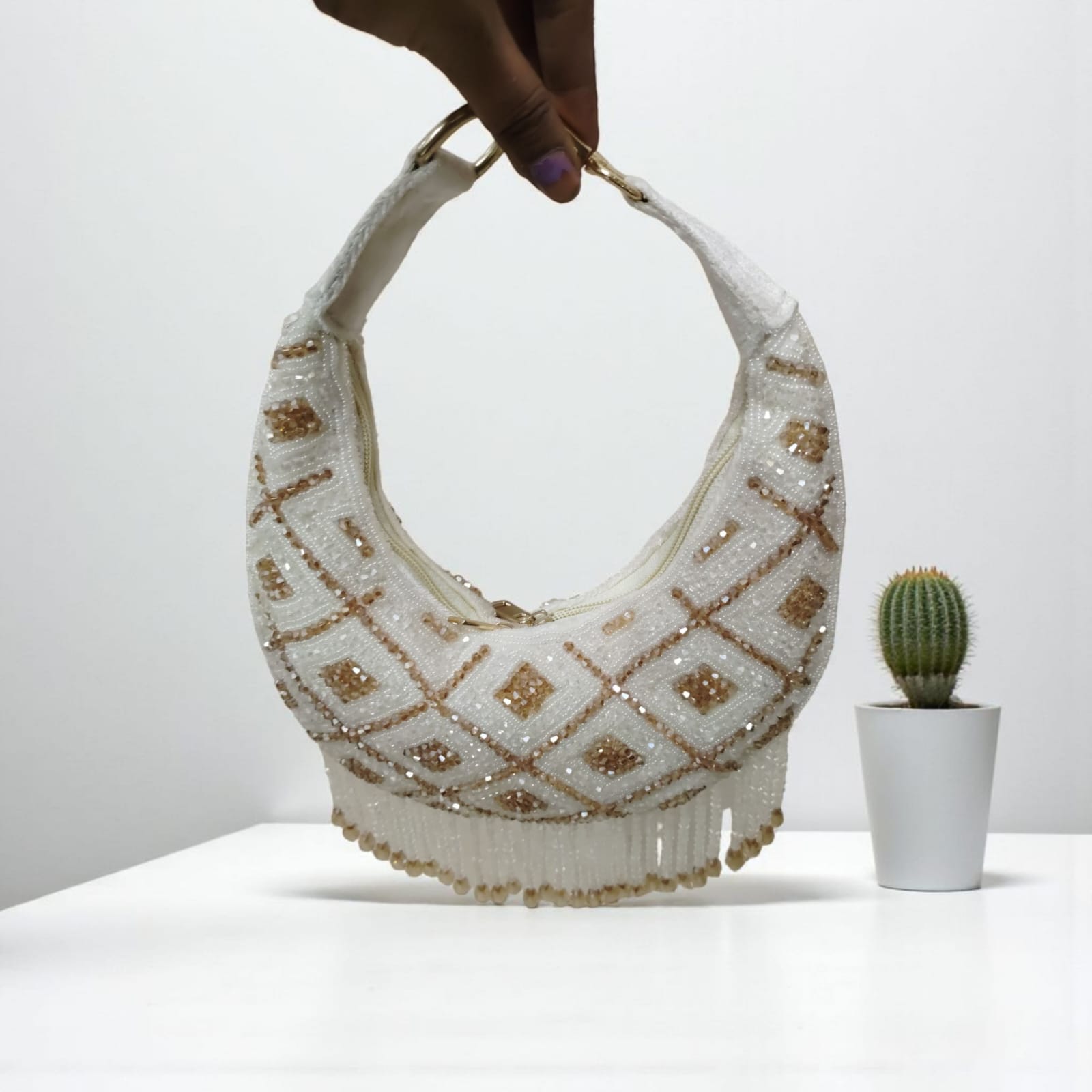 VRPS Moon Clutch | Handcrafted Ethnic Bag | SWIS-3501