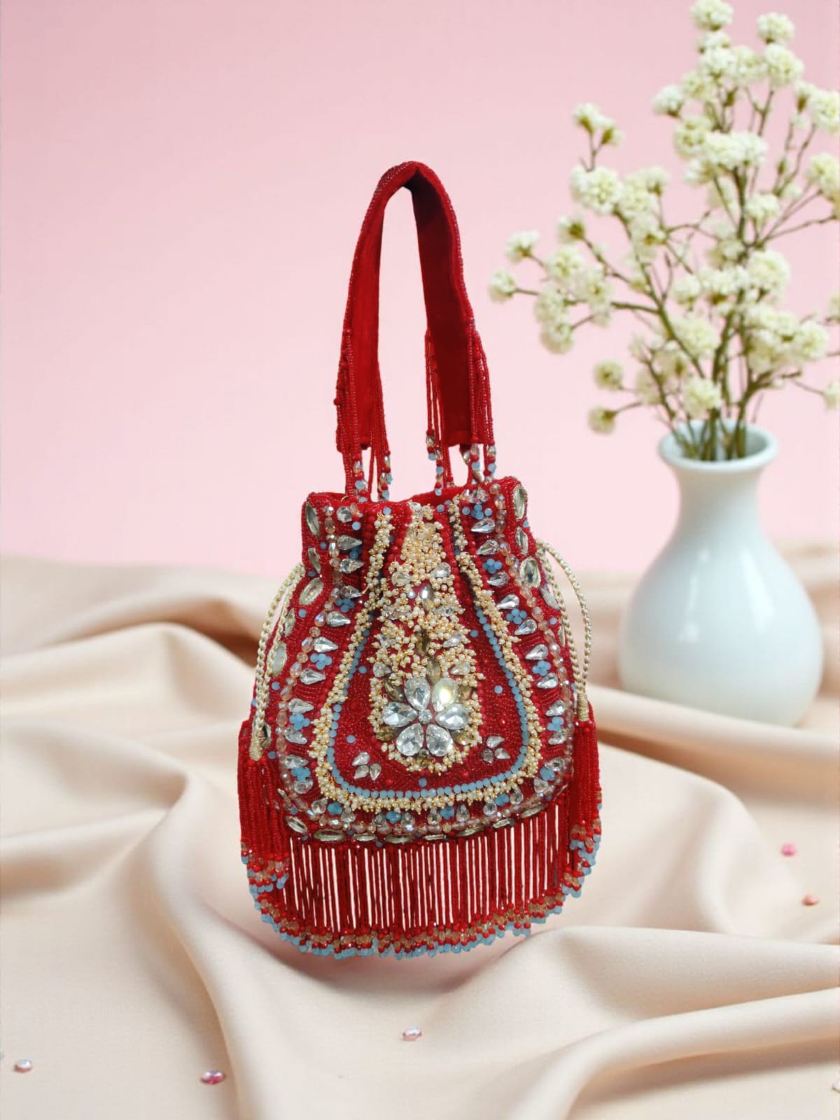 VRPS Potli Bag | Handcrafted Ethnic Bag | SWIS-3520 | Additional Angle