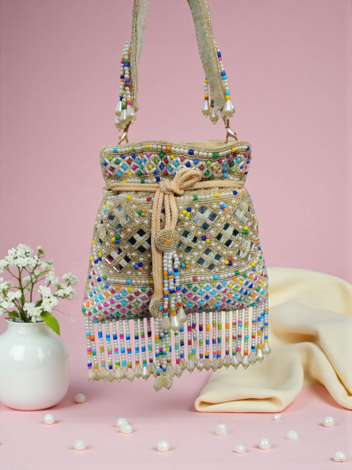 VRPS Potli Bag | Handcrafted Ethnic Bag | SWIS-3650 | Additional Angle