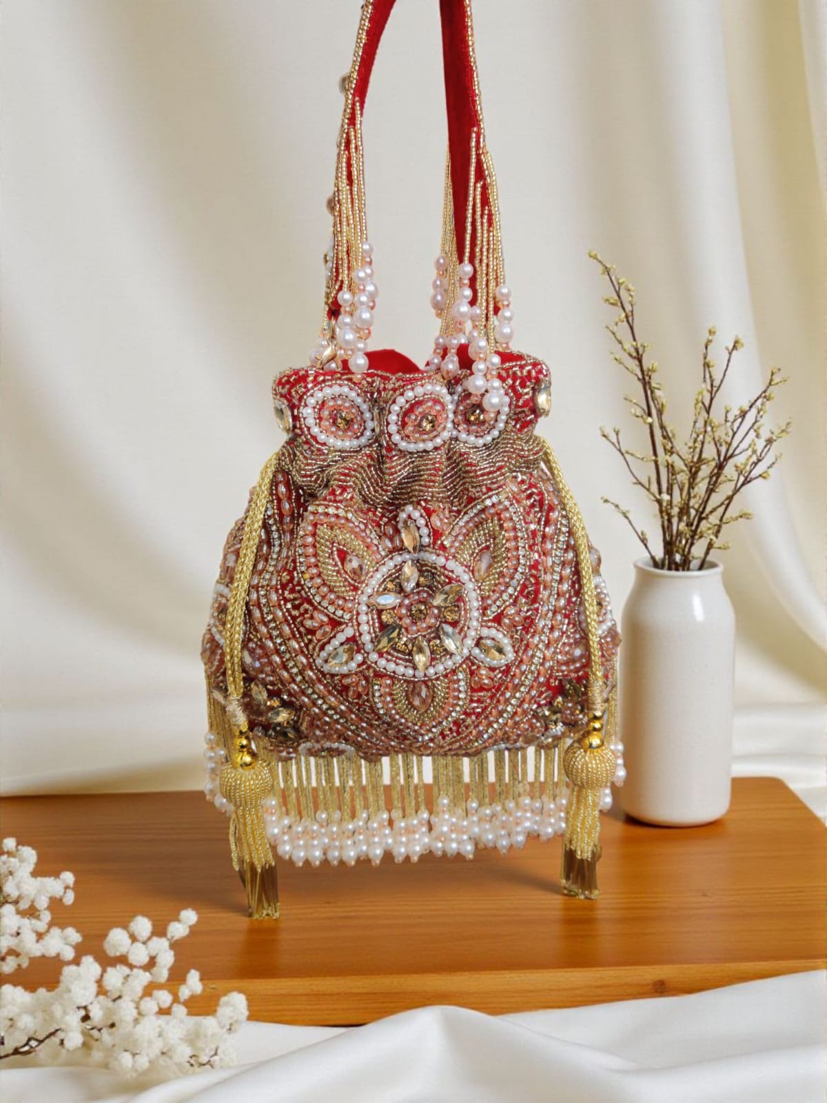 VRPS Potli Bag | Handcrafted Ethnic Bag | SWIS-3686 | Additional Angle