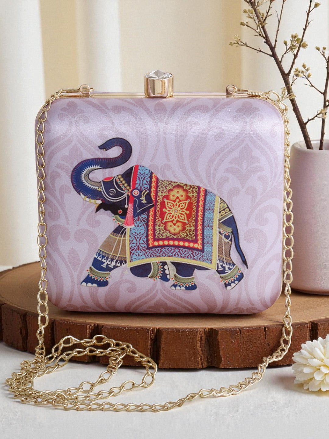 VRPS Printed Clutch | Handcrafted Ethnic Bag | SWIS-369