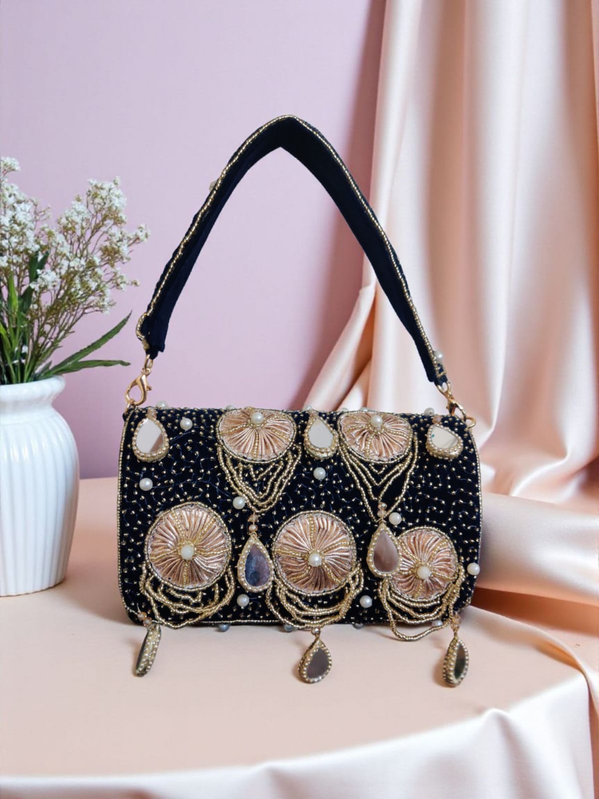 VRPS Flap Bag | Handcrafted Ethnic Bag | SWIS-3693 | Additional Angle