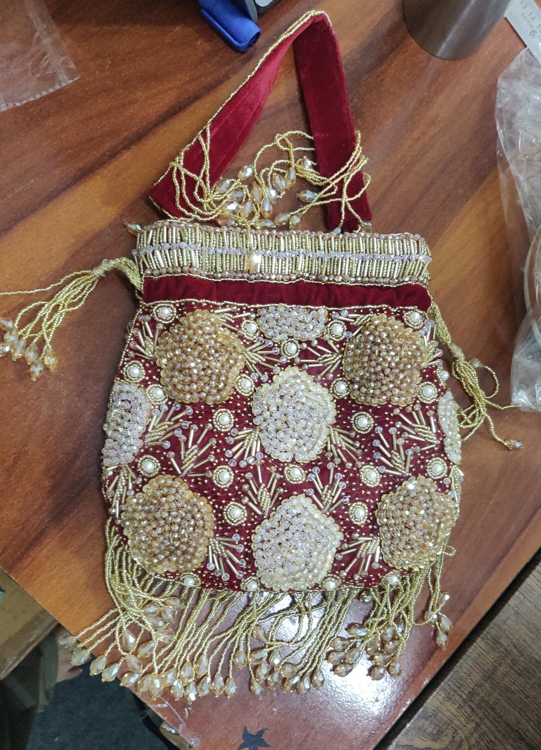 VRPS Potli Bag | Handcrafted Ethnic Bag | SWIS-3710 | Additional Angle