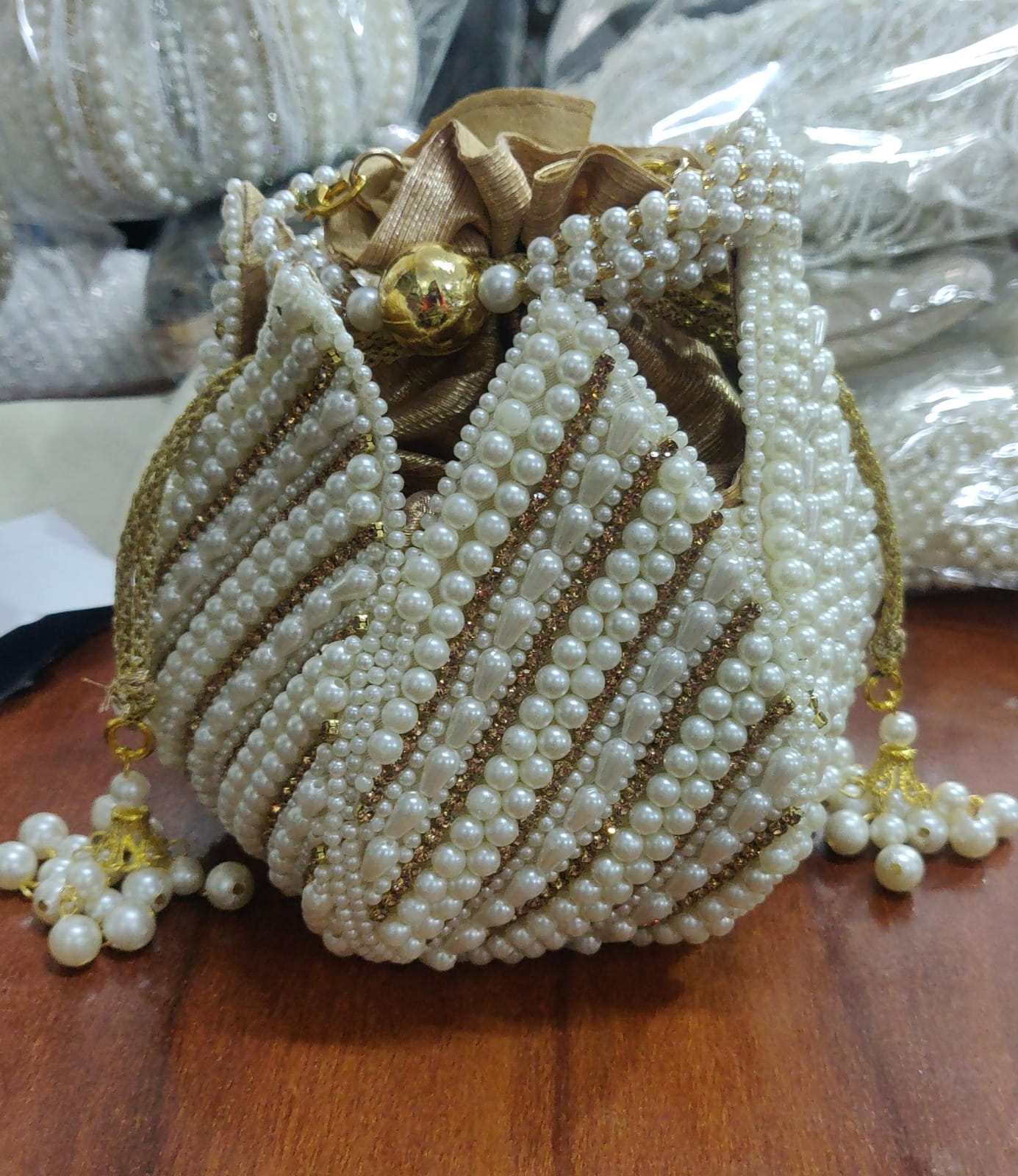 VRPS Lotus Potli | Handcrafted Ethnic Bag | SWIS-3718