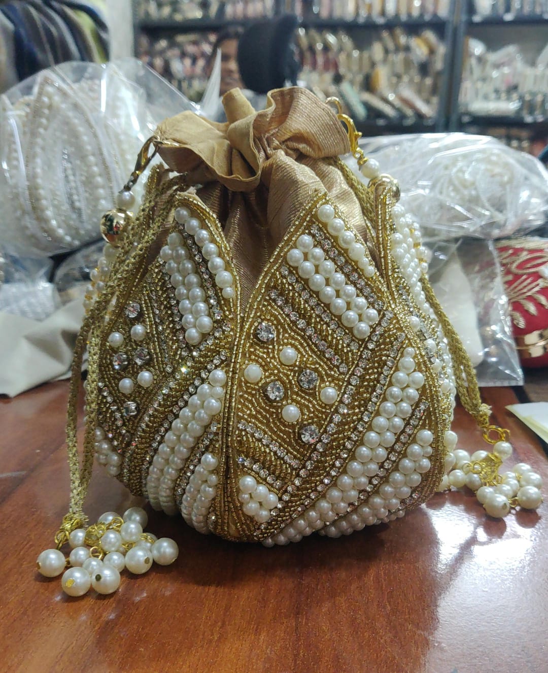 VRPS Lotus Potli | Handcrafted Ethnic Bag | SWIS-3720