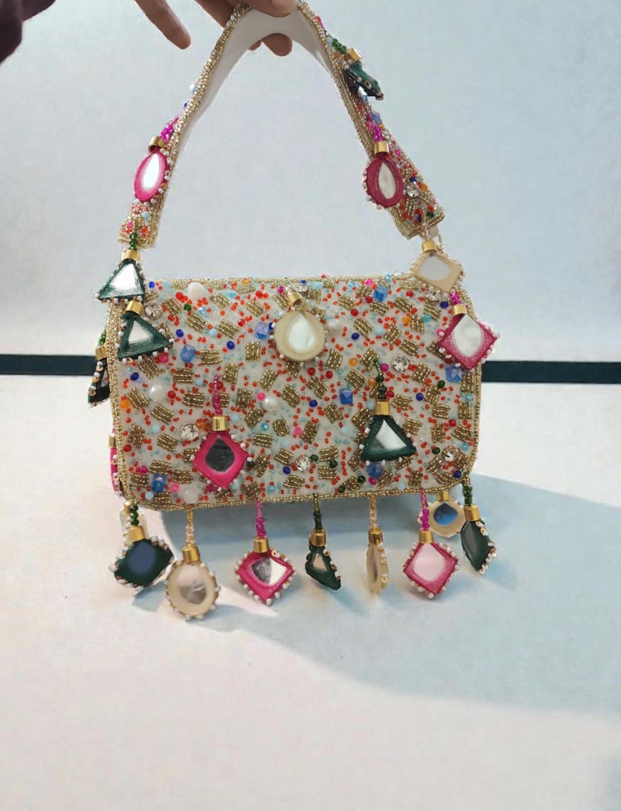 VRPS Flap Bag | Handcrafted Ethnic Bag | SWIS-3761 | Additional Angle