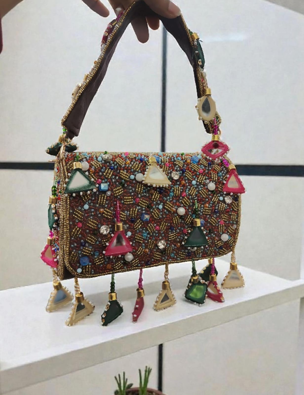 VRPS Flap Bag | Handcrafted Ethnic Bag | SWIS-3763