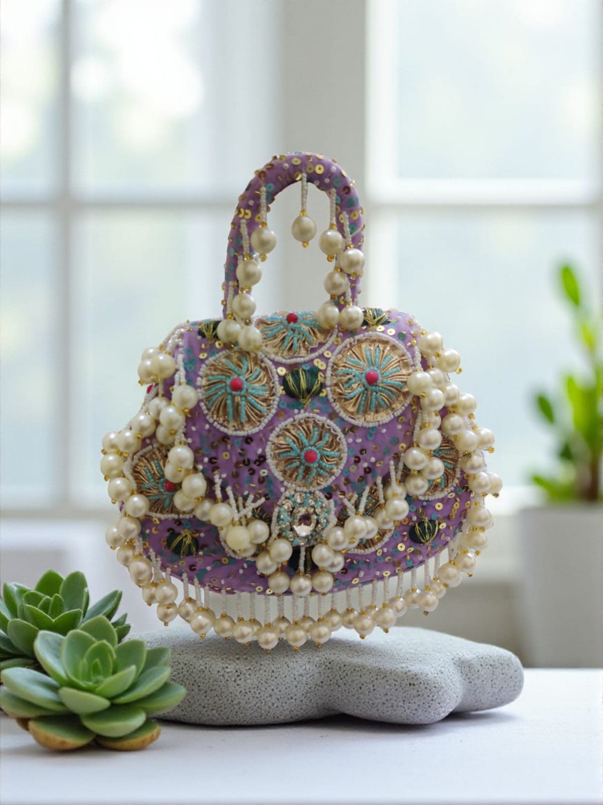 VRPS Flap Bag | Handcrafted Ethnic Bag | SWIS-3795 | Additional Angle