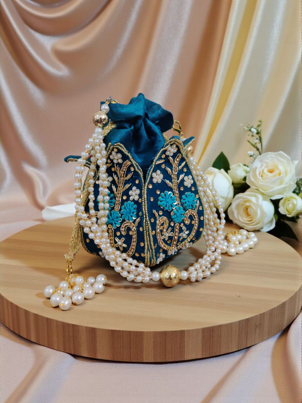 VRPS Lotus Potli | Handcrafted Ethnic Bag | SWIS-3817 | Additional Angle