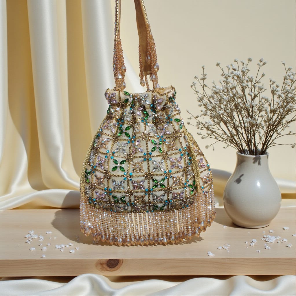 VRPS Potli Bag | Handcrafted Ethnic Bag | SWIS-3988 | Additional Angle