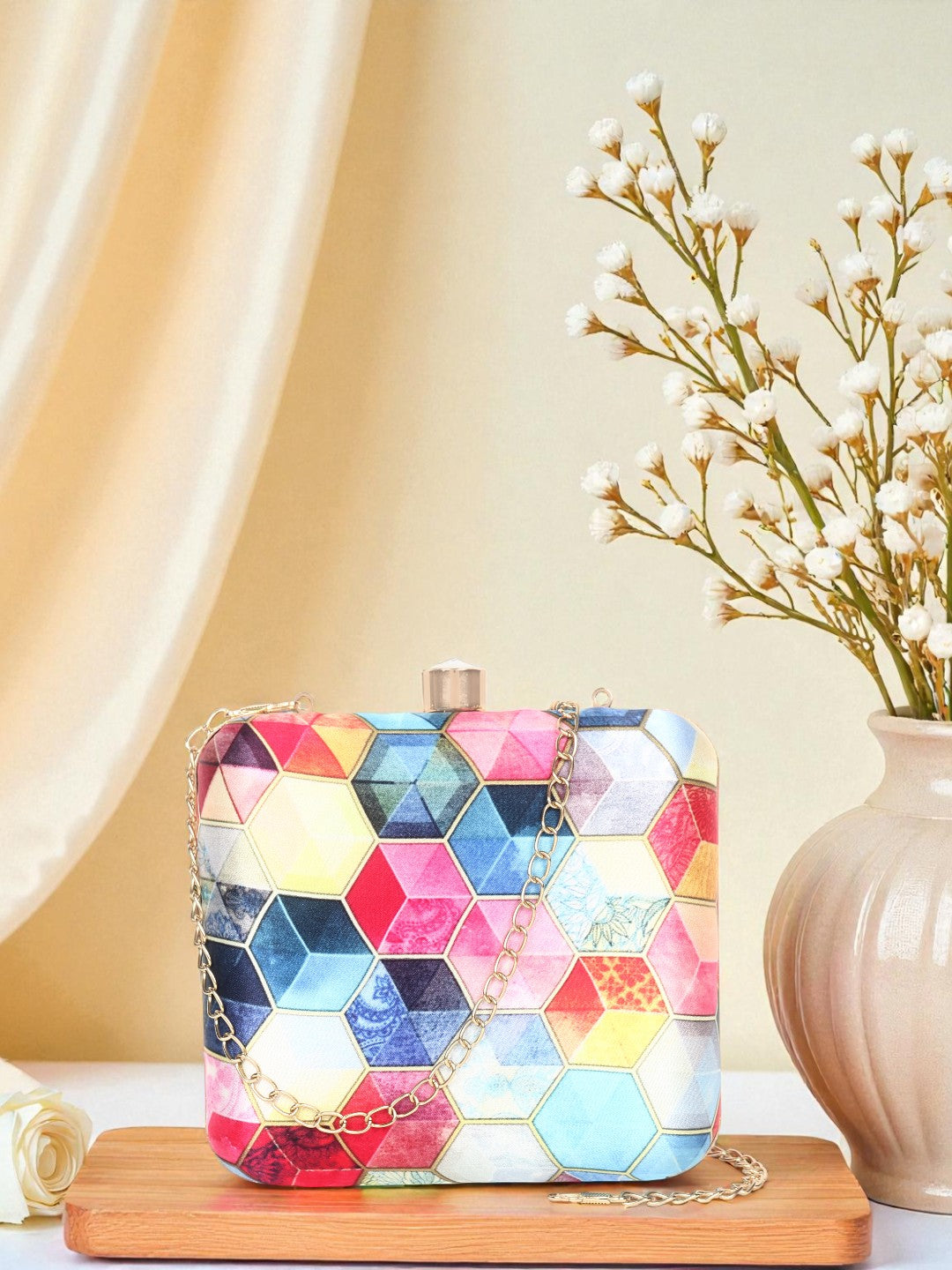 VRPS Printed Clutch | Handcrafted Ethnic Bag | SWIS-400