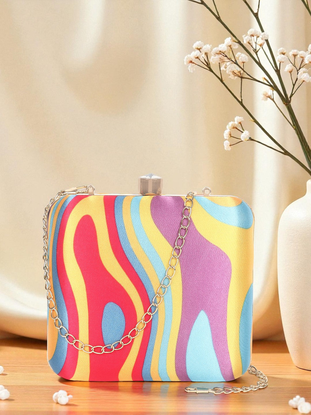 VRPS Printed Clutch | Handcrafted Ethnic Bag | SWIS-401